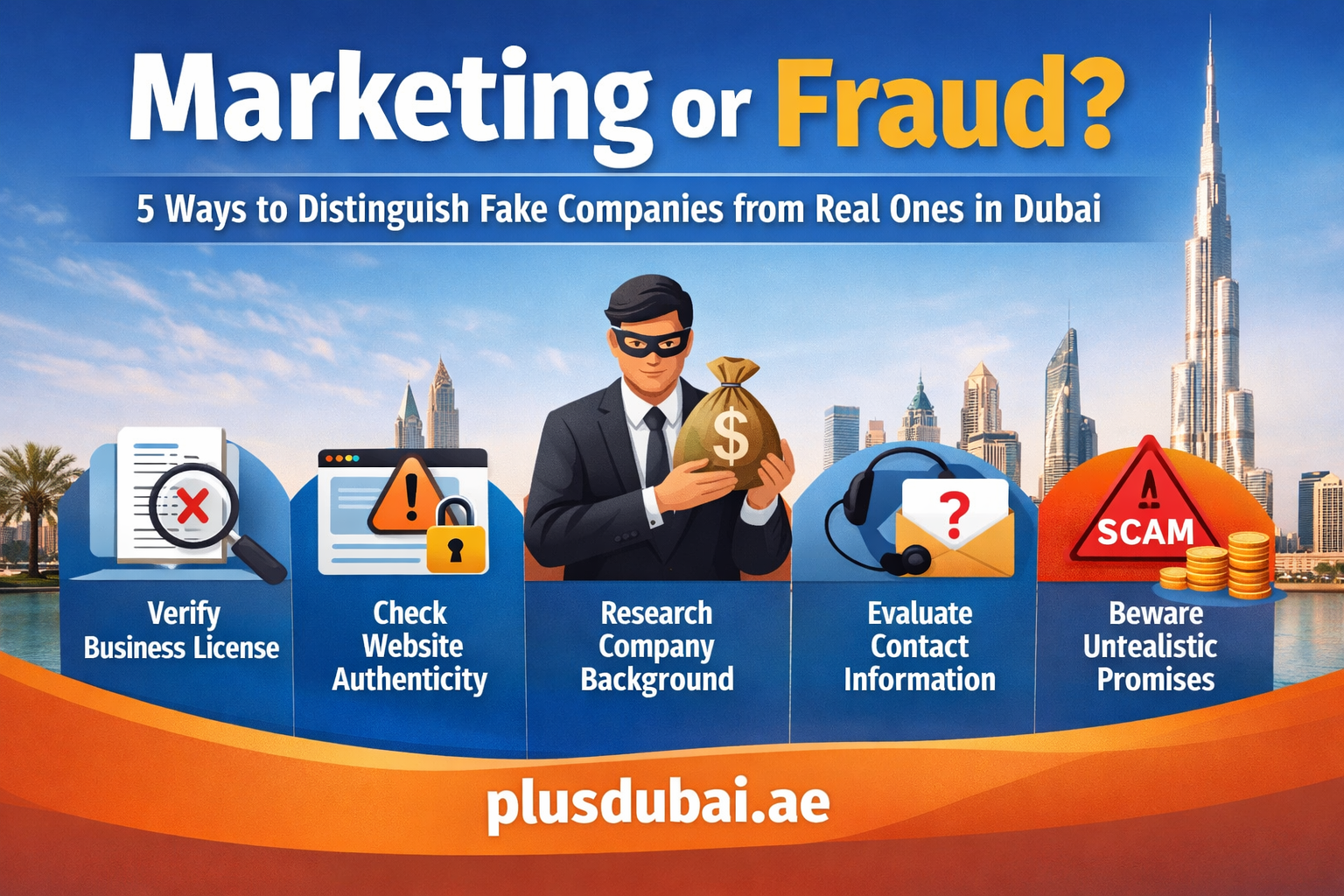 Marketing or Fraud? 5 Ways to Distinguish Fake Companies from Real Ones in Dubai | plusdubai.ae