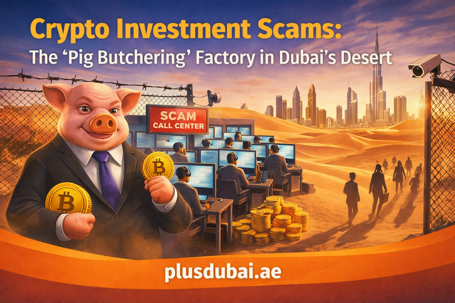 Crypto Investment Scams: The 'Pig Butchering' Factory in Dubai's Desert | plusdubai.ae